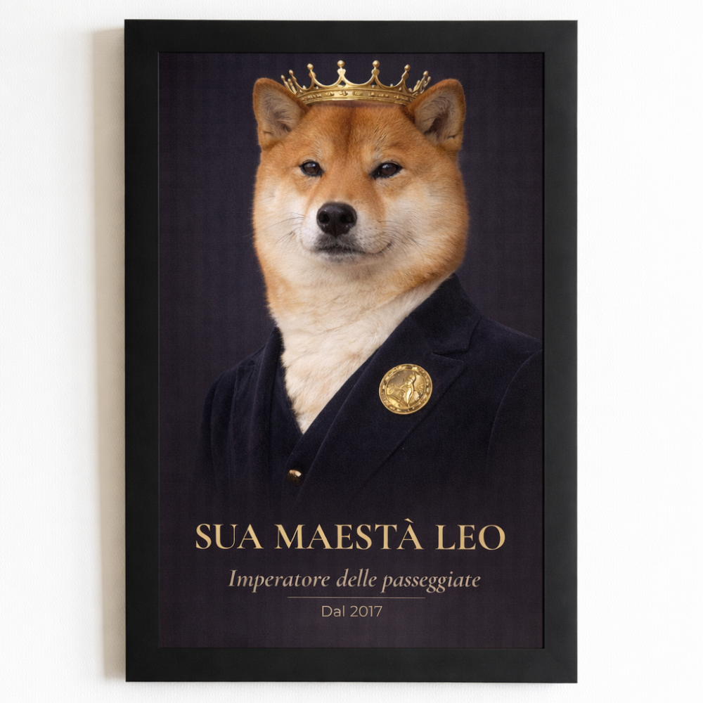 Ritratto Personalizzato Premium Incorniciato (A4)