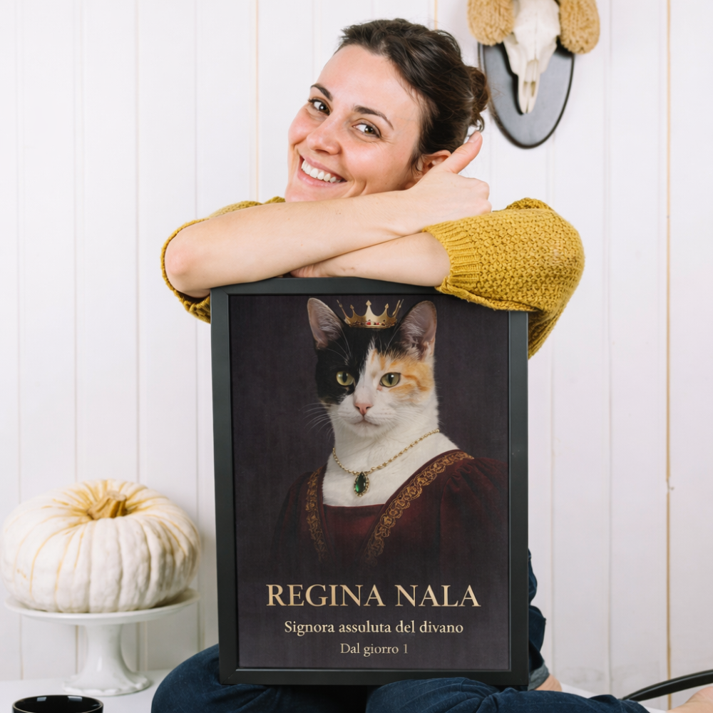 Ritratto Personalizzato Premium Incorniciato (A4)